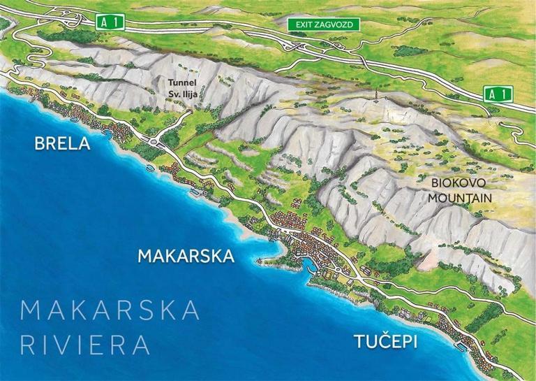 Apartman Tony Makarska Eksteriør bilde